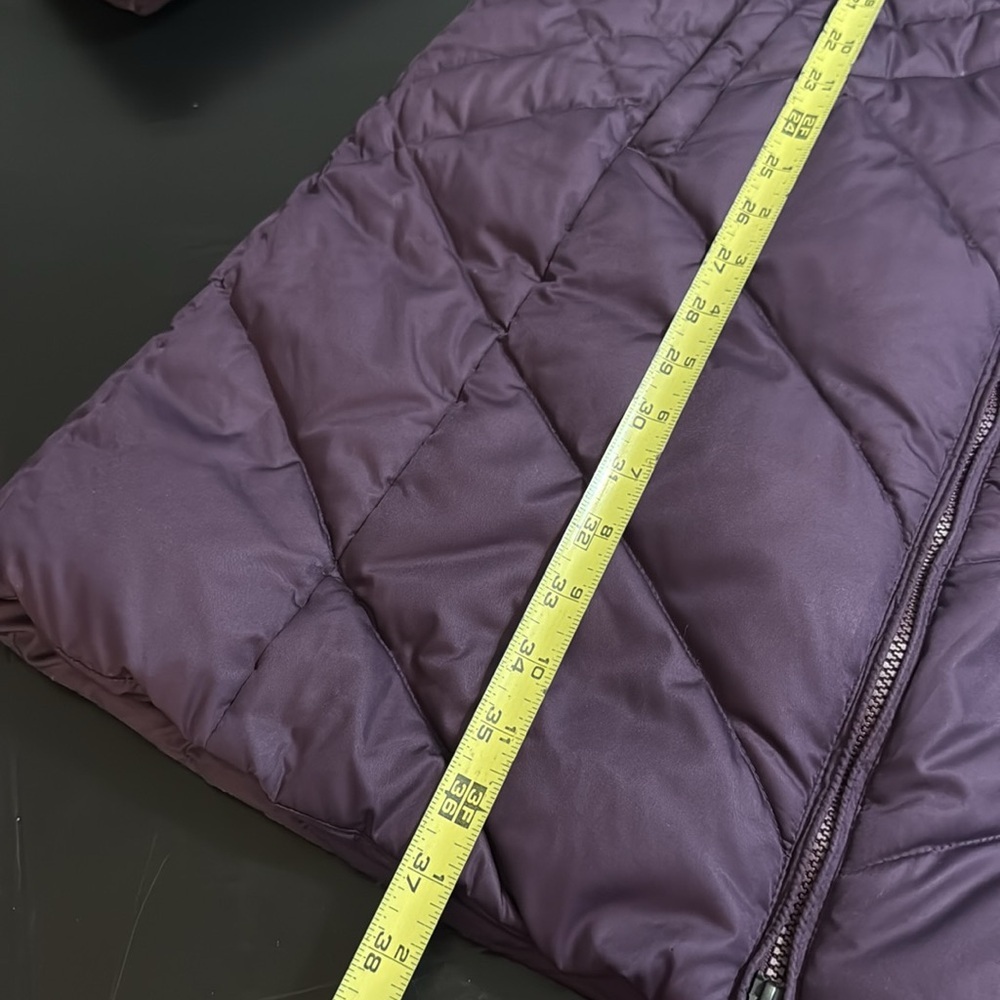 Eddie Bauer Deep Purple Quilted Coat size tall medium - Picture 2 of 7